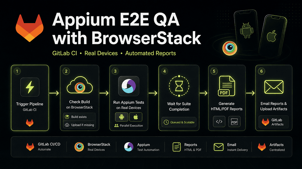 Building an Appium E2E QA Pipeline with BrowserStack and GitLab CI