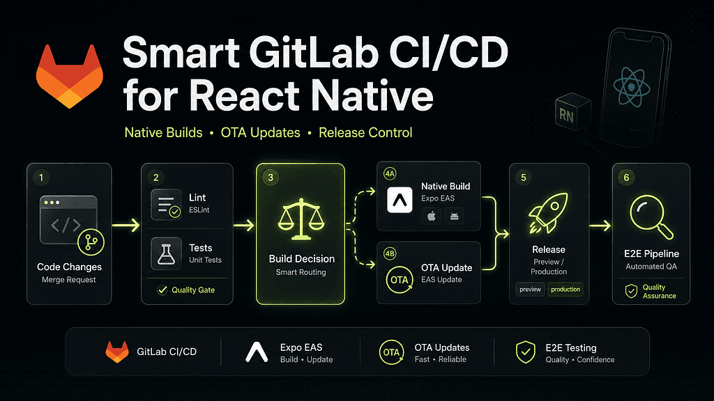 Building a Smart GitLab CI/CD Pipeline for React Native: Native Builds, OTA Updates, and Release Control